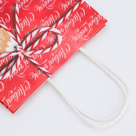 New Year. Package Paper Gift Craft "Gift 18 x 8 x 25 cm.-2