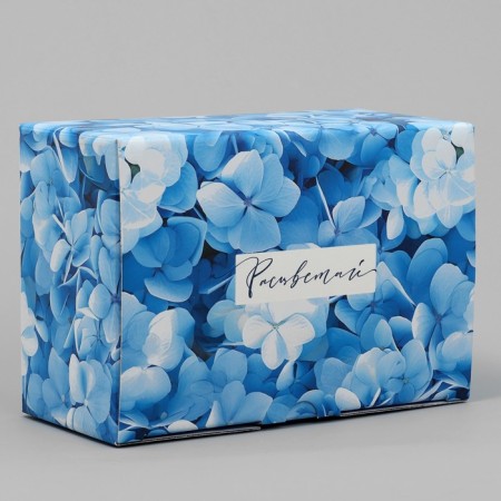 Gift folding box, packaging, flowering hydrangea, 22 x 15 x 10 cm-2