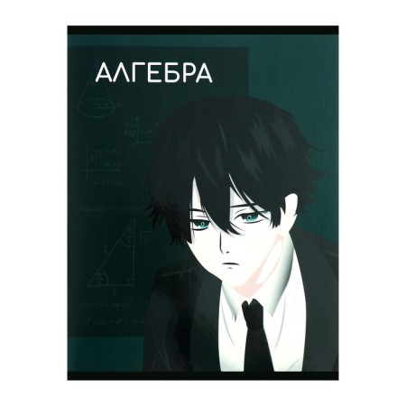 Subject note Calligrata Top "Anime", 48 sheets in the algebra cage, with reference material, covered cardboard, block offset