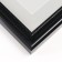 Photo frame Plastic "Gala" 15x20 cm, black (plastic screen)