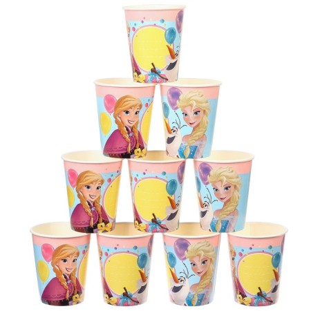 A glass of paper "Happy Birthday!", 250 ml, cold heart-5