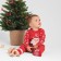 Combineson crumb I "Happy Winter 2", height 86-92 cm, red