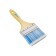 Brush flat MTX 83074, artificial bristles, wooden pen, 4 "