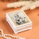 Casket "Flowering", white, 8 × 10.5 cm, lacquer miniature