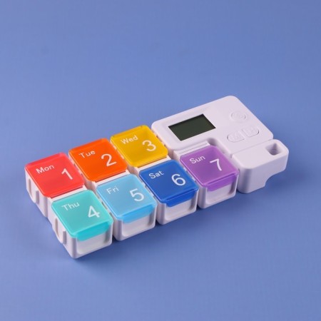 Tabertelet "Week", 7 sections, with a timer, multi -colored-3