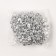 Beads for the Christmas tree New Year, for the New Year, 3 m., Silver color
