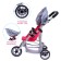 Stroller for dolls, metal frame, three -wheeled