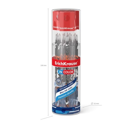 Gel rod 129 mm Erichkrause Walkers, node 0.5 mm, blue ink blue-8