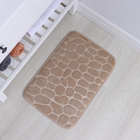 Bath and toilet rug of the Dolyan "Pebble", 40 × 60 cm, beige color-6