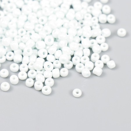 Beads "Zlatka" 08/0, 3 mm, 10 g 0979 White