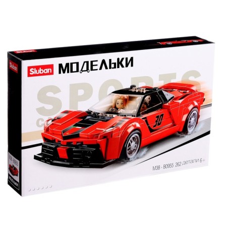 Конструктор Модельки «Спорткар», 262 детали-4