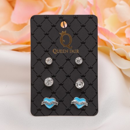 Pusets 3 pairs "Heart" angel, color mix-3