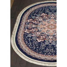 Ковёр овальный Isfahan d521, размер 200x285 см, цвет navy