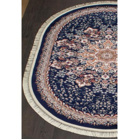 Oval carpet ISFAHAN D521, size 200x285 cm, color Navy