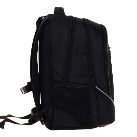 School backpack 42 x 30 x 20 cm, ergonomic back, Hatber sreet "Cosmos", black NRK_75071-3
