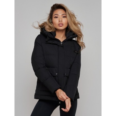 Winter jacket female, size 50, black color-22