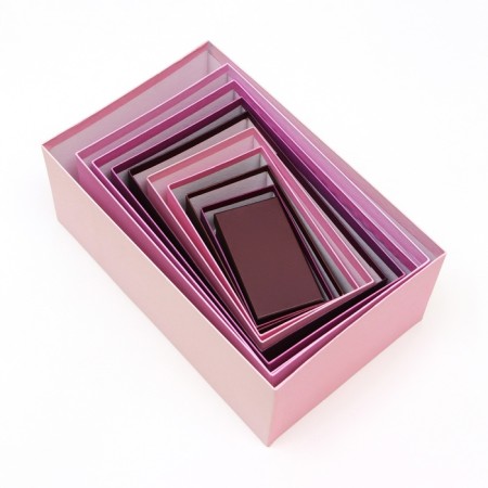 A set of boxes 10 in 1 "lavender" 30.5 x 20 x 13 - 12 x 6.5 x 4 cm-2