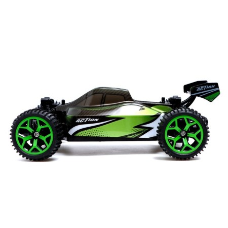 Radio controlled car "Baggi", scale 1:18, 4WD, 20 km/h, with a battery, green color-1