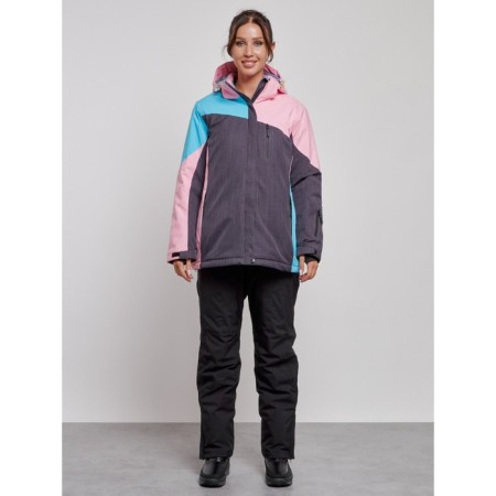 Ski costume female winter, size 52, pink color