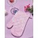Lovely Flower's mittens and size, size 18x30 cm, flowers, pink