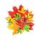Decoration on the adhesive tape "Autumn Bouquet" Rosehip, 26x26 cm