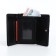 Women's wallet on the button, black color