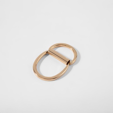 The half -ring for bags is double, d = 20 mm, thickness - 1 mm, 2 pcs, gold color-2