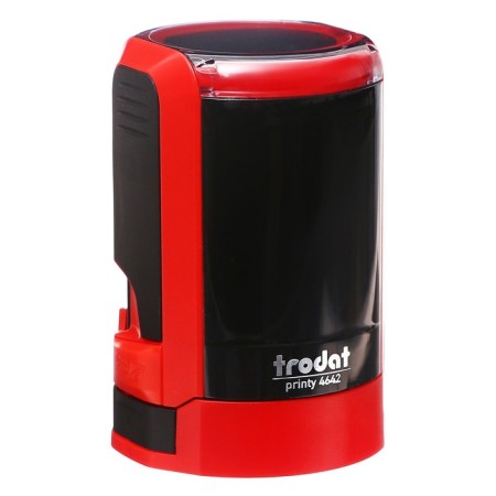 Equipment for round printing automatic Trodat Printy 4642, diameter 42 mm, with a lid, red body-7