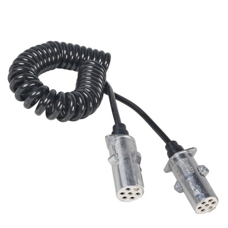AIRLINE trailer cable, 24V, type-S 7 contacts 4.5 m, metal-1