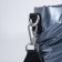 Luggage bag, external pocket, long belt, gray-blue color