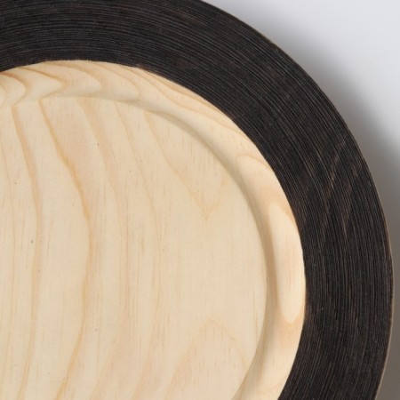 Wooden plate MAGISTRO, 21 cm, from a single cedar massif-4