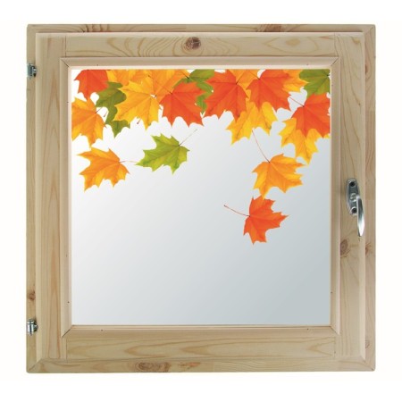 Window 60x70 cm, "autumn paints", single -chamber double -glazed window, seal, needles