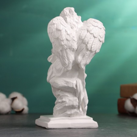 Figure "Angel with a child" 21x12cm, white-2