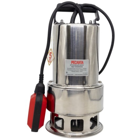 Drainage pump "Resanta" ND-15500N/35, 1100 W, 258 l/min, pressure 10 m-5