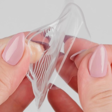 Half -slopes for shoes, on a glue base, silicone, 9.5 × 6.5 cm, pair, color transparent-4