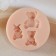 Mold Silicon "Bear and Bunny" 2.6x2.4x0.4 2.4x1.6x0.4 2.2x1.9x0.4 cm