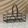 Ceramic set for spices on the Kitchen metal stand, 2 pcs, white-black color