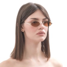 Очки солнцезащитные "OneSun", uv 400, дужка 15.5 см, ширина 14.5 см, 3 х 5.5 см, коричневые