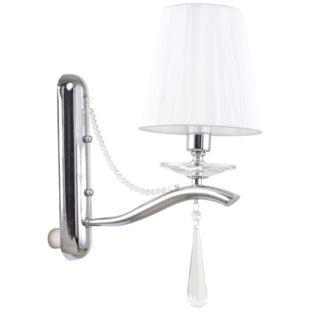 Wall lamp Nifty 1xe14 40w, size 27x15.5x37 cm, chromium color