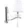 Wall lamp Nifty 1xe14 40w, size 27x15.5x37 cm, chromium color