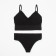 Female set (top, panties) Black color, size 42-44