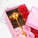 Soap roses of colored shades and a gold rose, set