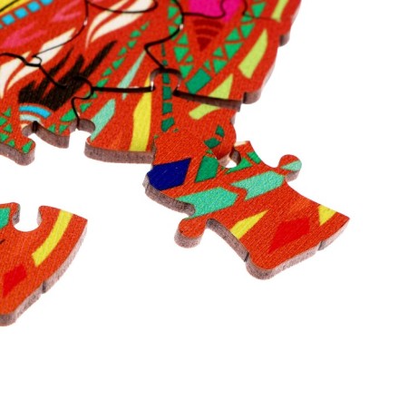 Figure puzzle "Fox", series "Funny toys"-3
