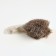 Natural fur mouse, 7.5 cm, white/gray mix, packing 30 pcs