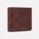 Male purse without a fastener, department for bills, for maps, color light brown