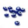 The bead "Eye" is flat, d = 7 mm (set 10 pcs.), Blue color