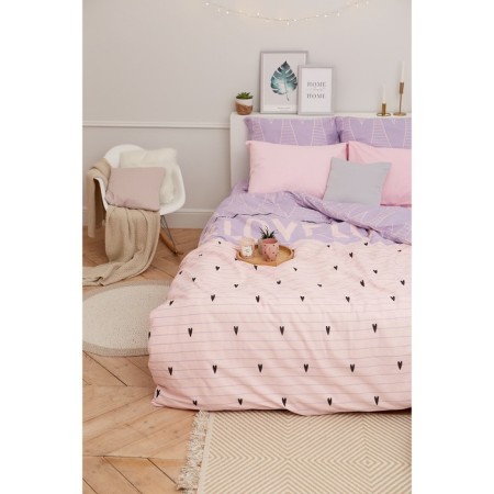 Bed linen "Ethel" 2 joint venture Violet Love 175*215 cm, 200*220 cm, 70*70 cm - 2 pcs-8