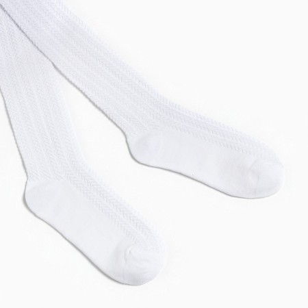 Pantyhose children, white color, height 134-140-4