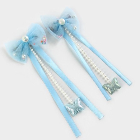 Hair clips with a bow of “my princess”, 2 pcs., 4 x 15 cm-2