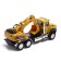 Metal “crane” truck, inertia, doors, light and sound are opened